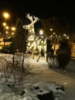 Полигональный светодиодный "Олень золотой" 4 м