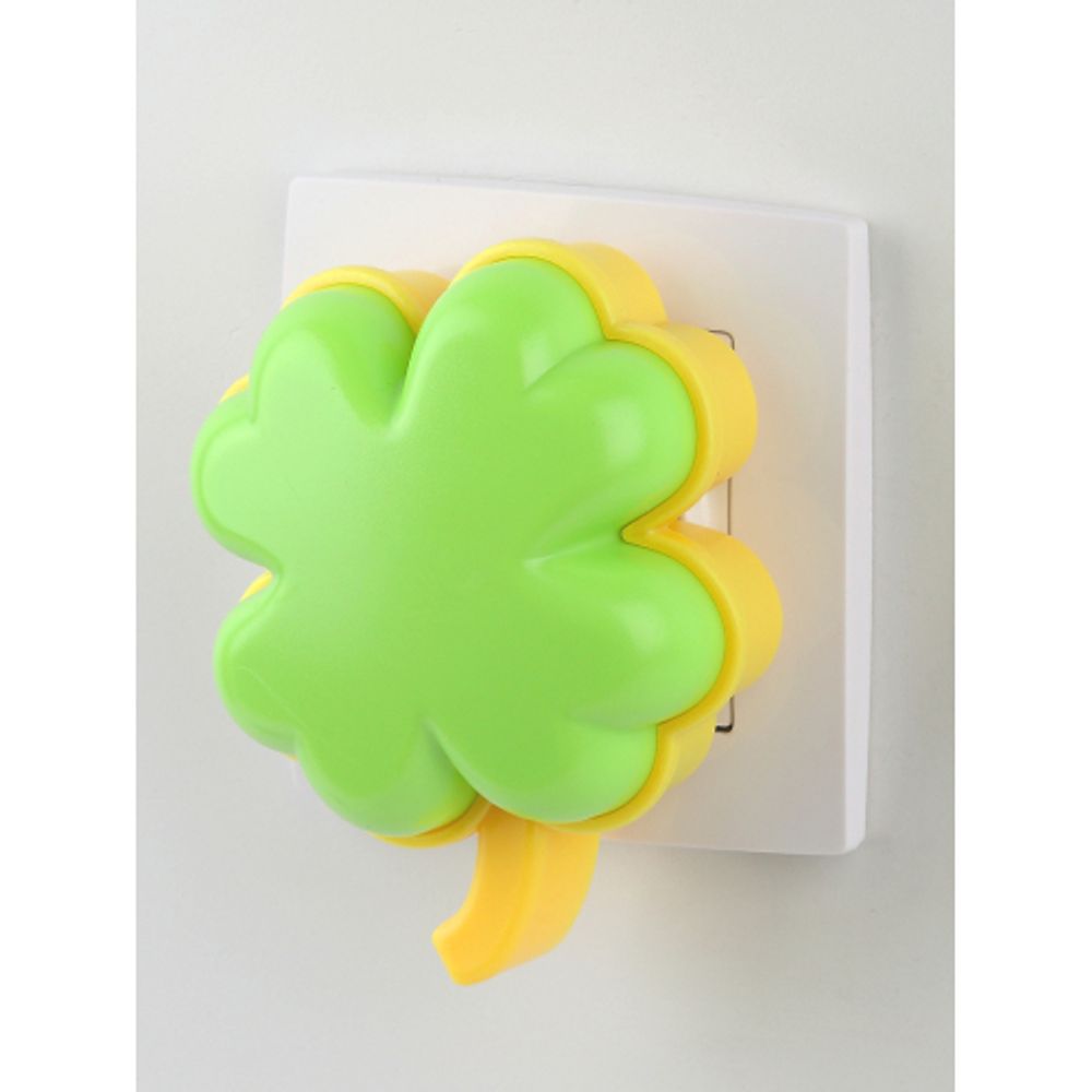 Ночник - светильник светодиодный ЭРА NN-606-LS-GR в розетку с датчиком освещенности зелёный