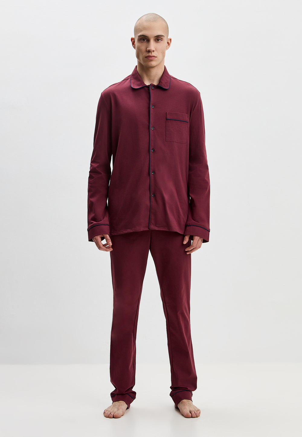 Пижама мужская Ihomewear Classic Men Bordo