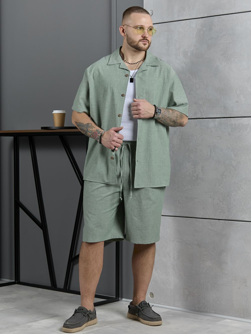 Костюм мужской Аристократ-2 Виотекс ХВОЙНЫЙ МЕЛАНЖ