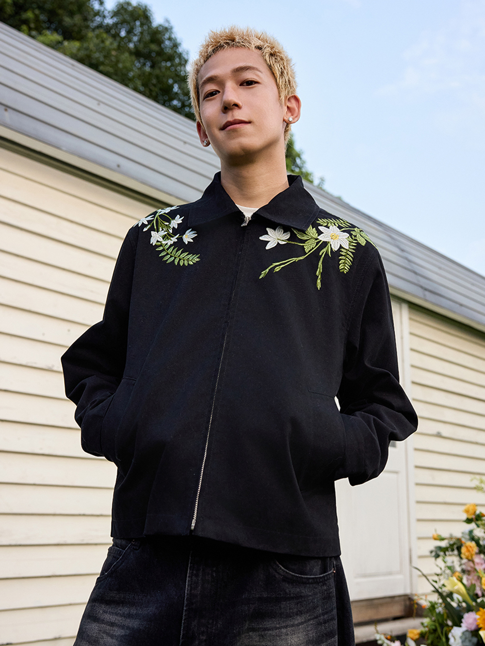 Куртка HARSHandCRUEL "Flowers" Zip Jacket