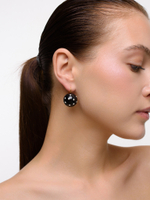 Серьги "Pin up black" Gold