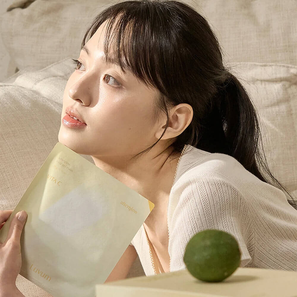 LUVUM Afterglow Yuja Gel Mask осветляющая гидрогелевая маска для сияния кожи лица с юдзу