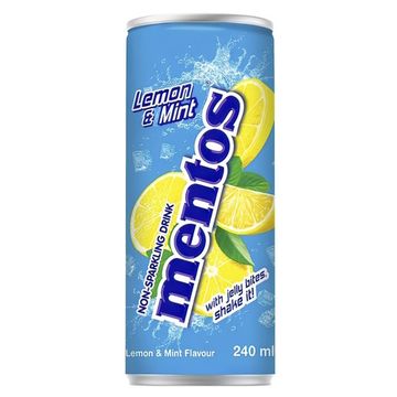 Напиток с кусочками желе Mentos Lemon & Mint со вкусом лимона и мяты, 240 мл
