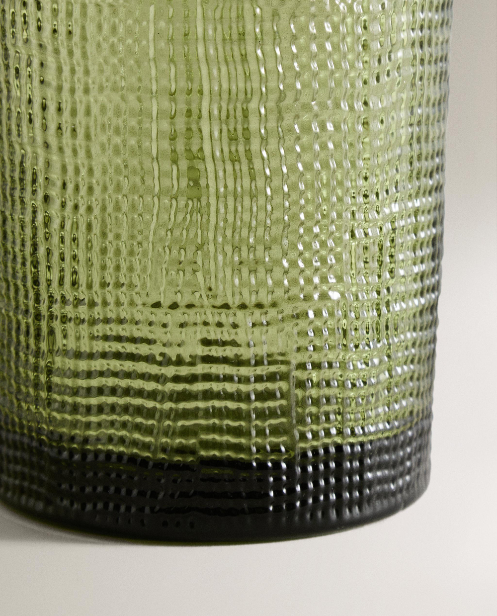 Zara Home кувшин из стекла, цвет зелёный, 20 см