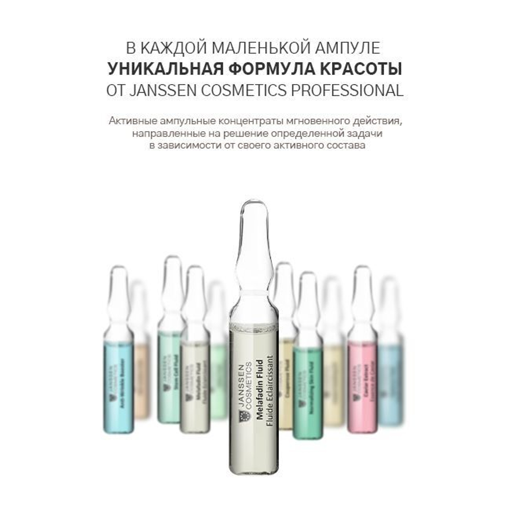 JANSSEN COSMETICS Осветляющие ампулы, 3x2 мл | MELAFADIN FLUID