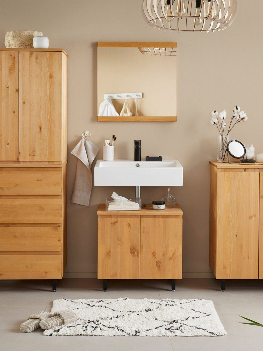 Тумба под раковину FJONN, из массива сосны