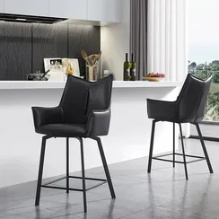 Полубарный стул Soho черный