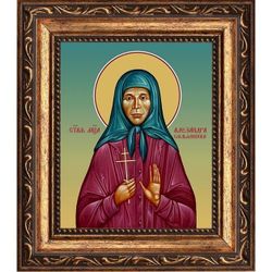 Александра Смольянинова мученица. Икона на холсте.