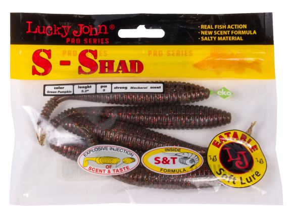 Черви съедобные LJ Pro Series S-SHAD 5.2in (13.20)/PA03 5шт.