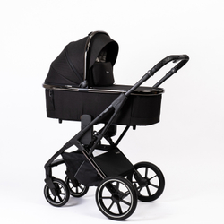 Peppy Коляска детская Tecla 2 в 1 Shadow Black Chrome Edition (Черный)