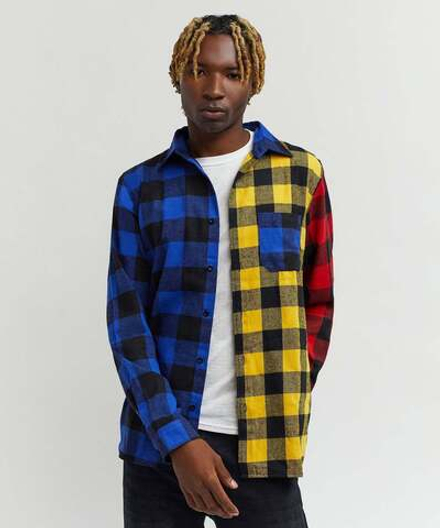 Мужская рубашка REASON Tucker Multi Checkered Print Flannel