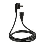 Шнур сетевой, вилка угловая СЕЕ 7/7(Schuko) - разъем IEC 320 C13, кабель 3x0,75 мм², длина 1,8 метра