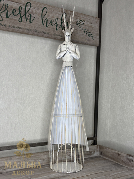 Подсвечник "Олень" декоративный металлический от CAMPO Home & Garden 22x23x77 см