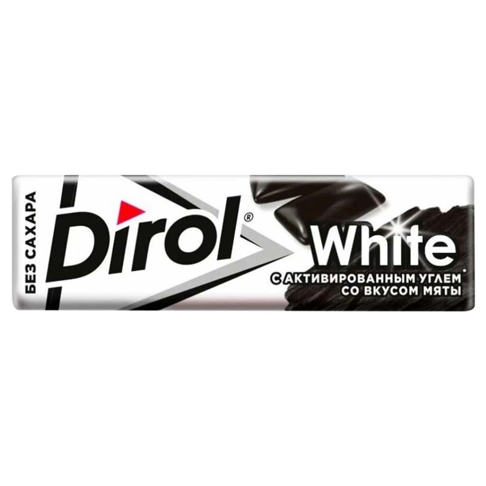 Жевательная резинка Dirol White активированный уголь 13,6гр
