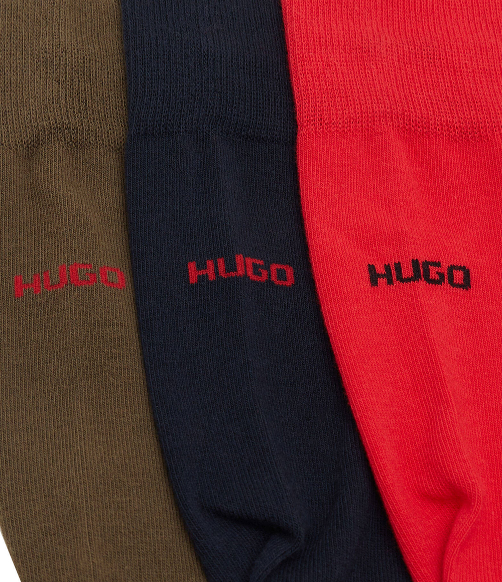 Носки 3 пары 3P RS UNI CC Hugo Bodywear - красный(50493253)