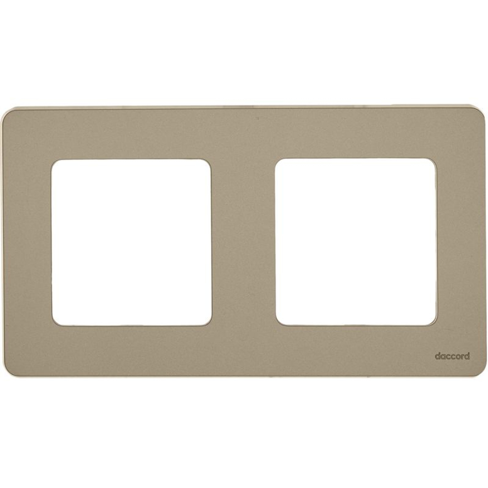 Рамка 2-м Inspiria шампань IEK 673948