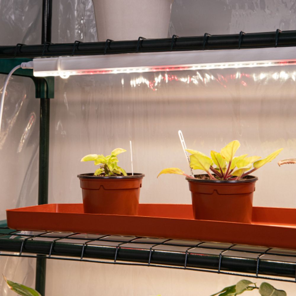 Теплица ЭРА FITO-House-4 со светильниками в комплекте 4 яруса 1250х690х300 мм | Теплица