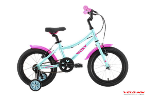 Велосипед 16" Stark'22 Foxy Girl  бирюзовый/розовый