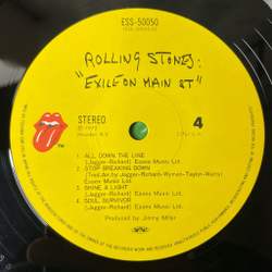 Винтажная виниловая пластинка LP The Rolling Stones Exile On Main St. (Japan 1979) (Obi)