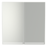 Клавиши для выключателя/переключателя двухклавишного с подсветкой, S70 (сталь)