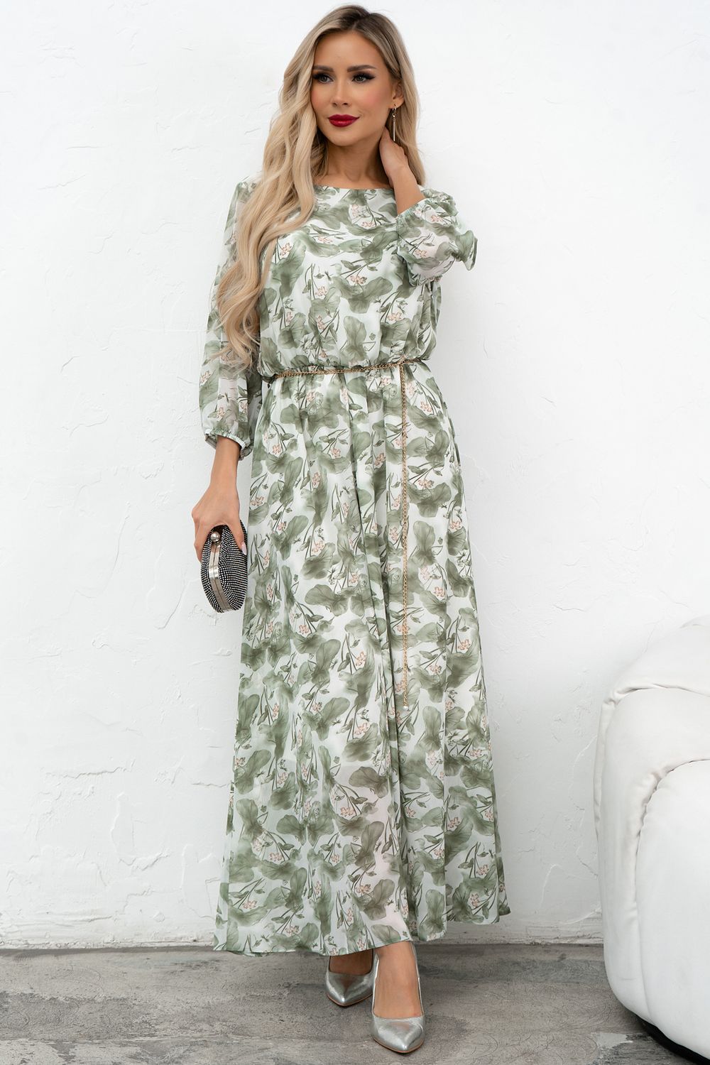 Платье Софитель (оливковый) Р11-1209/4 Nikol