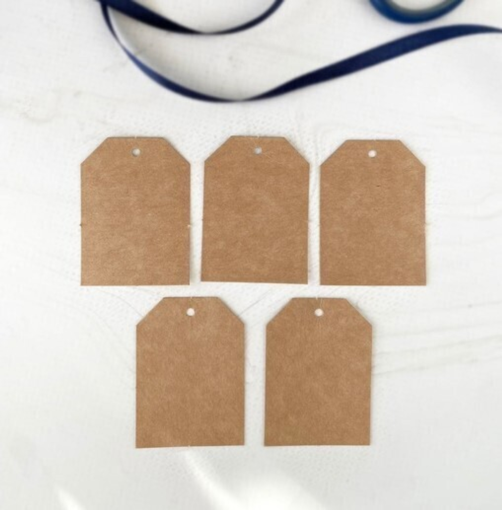 Набор бирок Крафт без печати 5 шт