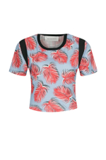 футболка flagstafe Silvian Heach - голубой(PGP21765TS)