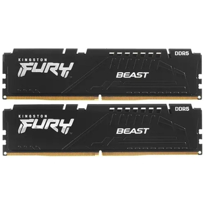 Оперативная память Kingston 32GB DDR5 5600 FURY Beast Black EXPO DIMM (Kit 2*16gb) 1RX8 36-38-38 1.25V KF556C36BBEK2-32