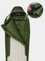 Мешок спальный Naturehike XR1500, 226х85 см, (правый) (ТК: -25C), бежево-зелёный