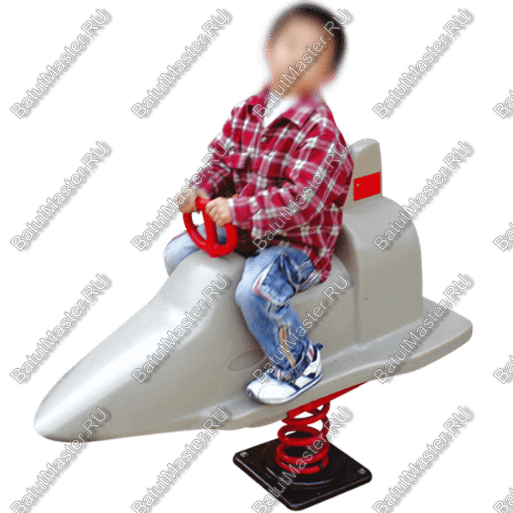 Качалка для детей для игровых комнат, площадок "Серебристый Самолёт"