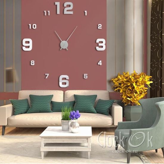 Настенные 3D часы Hi Tech