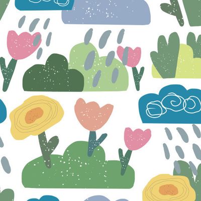 Дождик в саду №1.