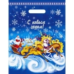 Пакет ПЭ с вырубной ручкой 30х40см (30) (Зимняя дорога) НГ Интерпак (х50/1000)