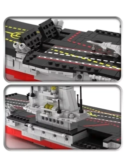 Конструктор Корабль Военный авианосец 1265 деталей 8565