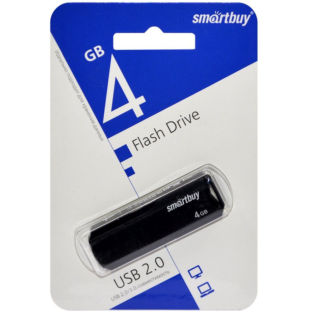 Флеш-накопитель 4 Gb SmartBuy Clue Black