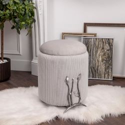 Банкетка Терра Грасс Felicita Серый Античное серебро