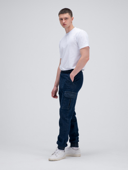 Джоггеры карго джинсовые. Деним