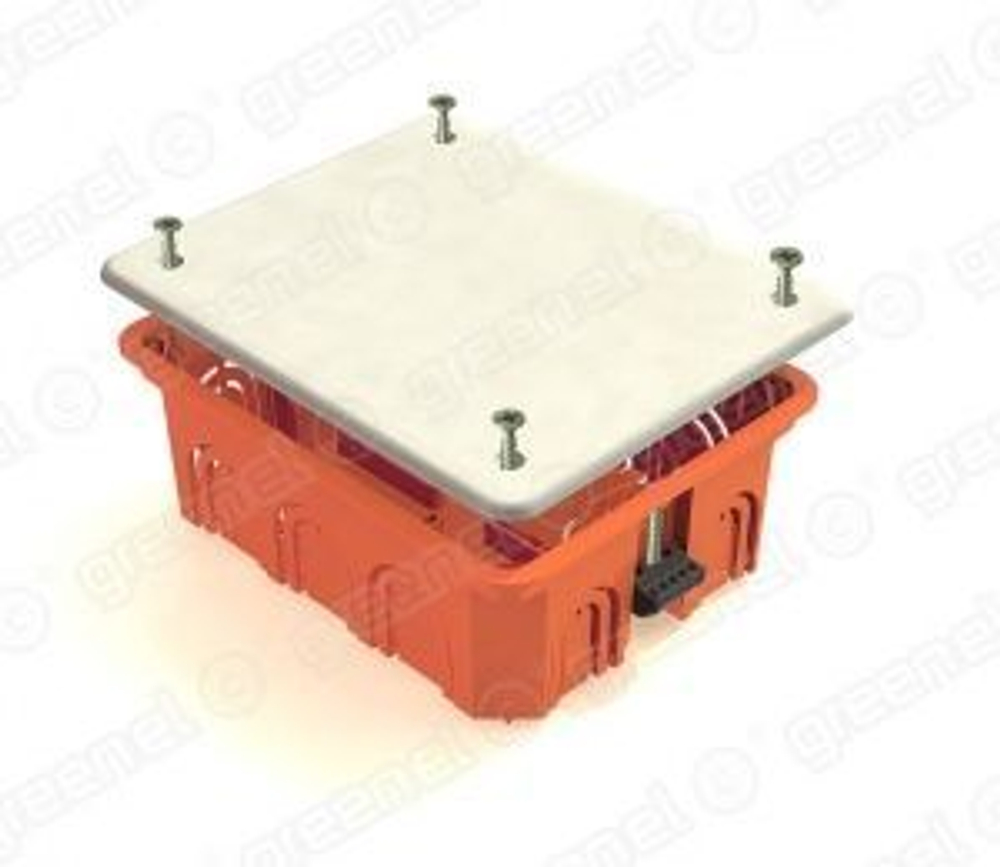 GE 41028 Коробка распаечная для скрытого монтажа в полых стенах (с пластиковыми зажимами) 120х92х45