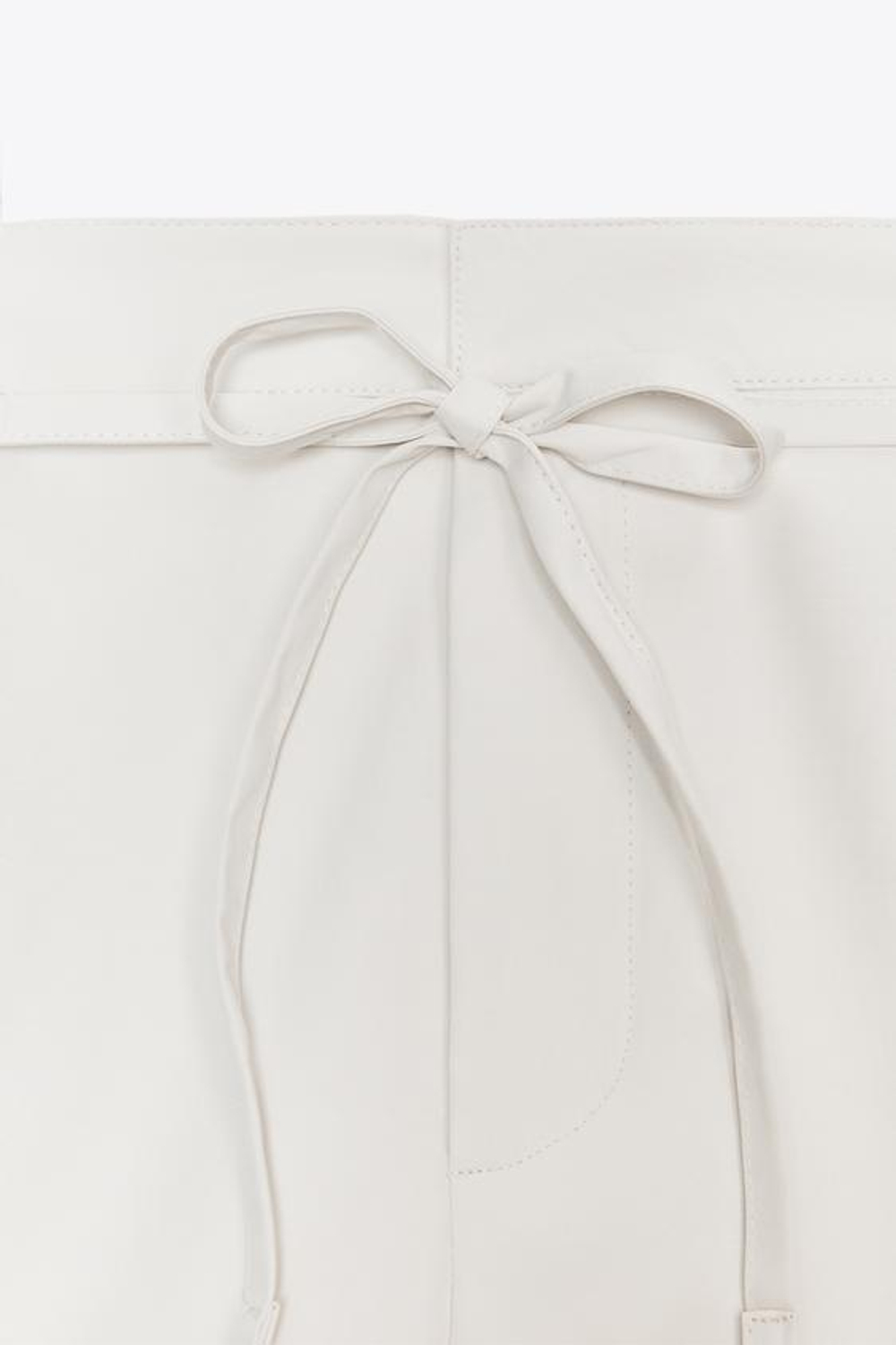 ZARA ЮБКА-ШОРТЫ КАРГО, ЖЕЛТОВАТО-БЕЛЫЙ