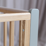 Детская кроватка Фабрика Облаков Onlybaby Scandi маятник продольный серый