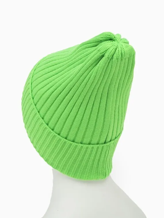 Шапка женская зимняя, цвет зелёный, размер 52-56