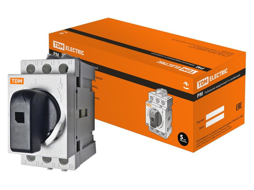 Рубильник модульный РМ-20 3Р 20А TDM