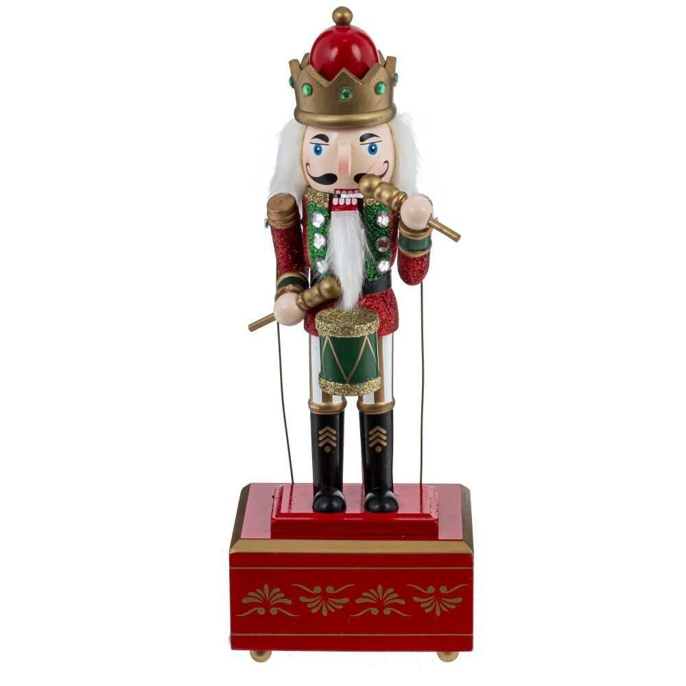 GAEM Фигурка декоративная "Щелкунчик" с музыкой и движением, L11,5 W11 H31,5 см