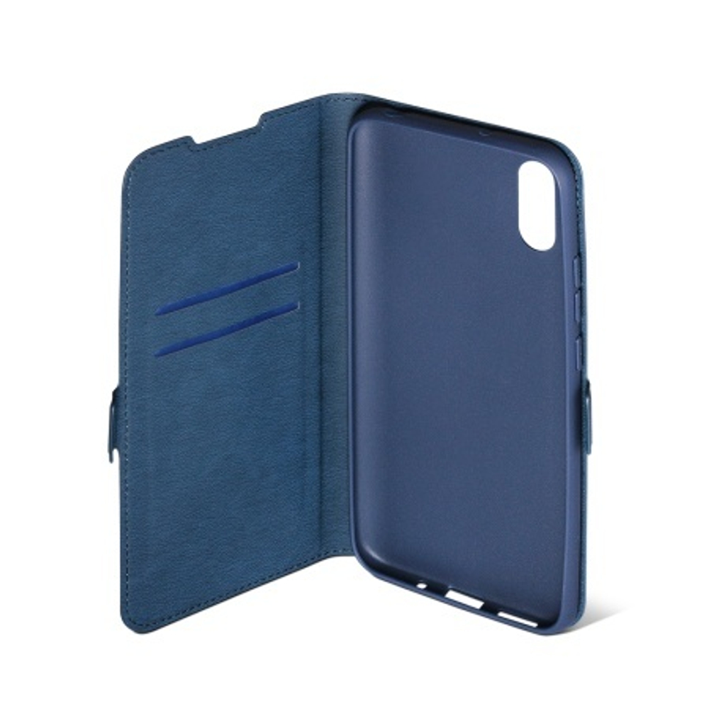 Чехол с флипом для Xiaomi Redmi 9A blue DF