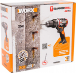 Дрель-шуруповерт аккумуляторная Worx WX354.9 без АКБ и ЗУ ударная, бесщеточная WX354.9