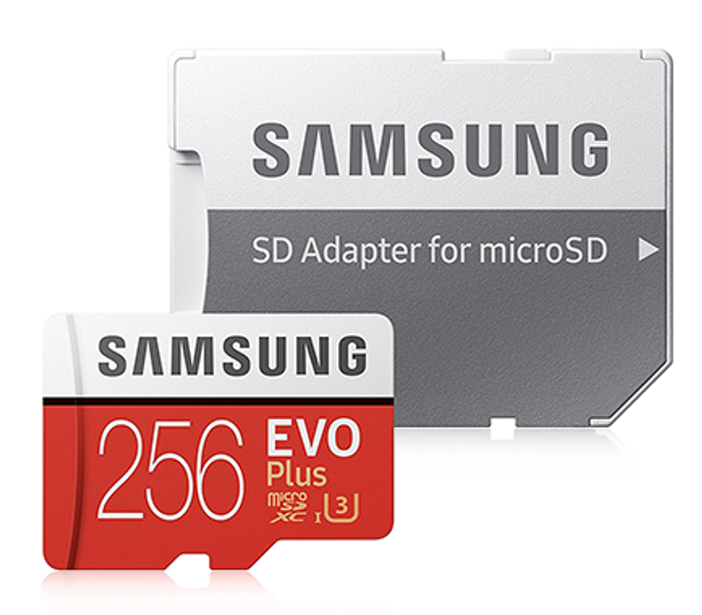 Карта памяти Samsung microSD 256Gb EVO Plus Class 10