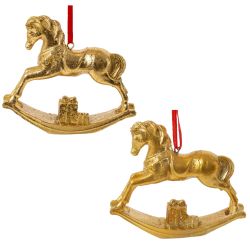 GAEM Фигурка декоративная подвесная "Лошадка-качалка", L9,5 W2 H8,5 см, 2в.