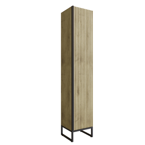 Пенал "Окленд" Дуб Мелфорд правый (350*1858*319) ЛОФТ (ПВХ)