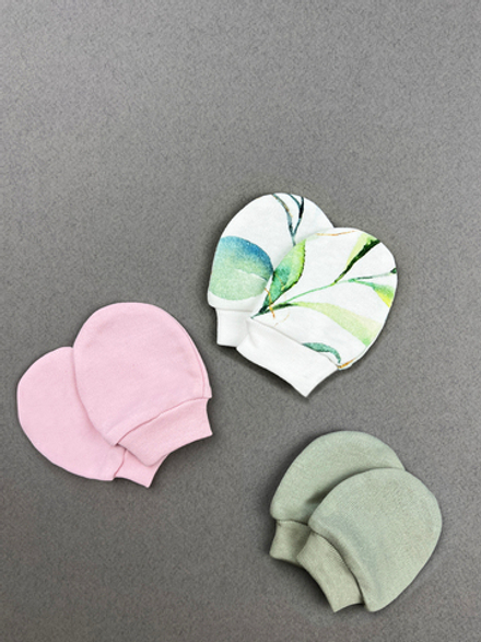 Антицарапки сет из 3х пар LooJoo Ветви / Пудра / Шалфей